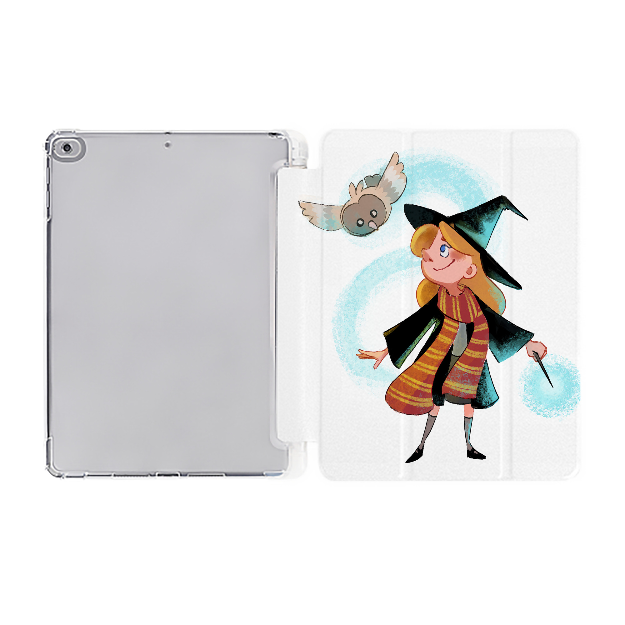 （画像用） Harry Potter ハリー・ポッターシリーズ IPad ケース ペン収納付き 三つ折りスタンド PUレザー×シリコン 対応機種9.5/10.5/10.9インチ